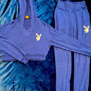 Playboy Blue Lounge Set